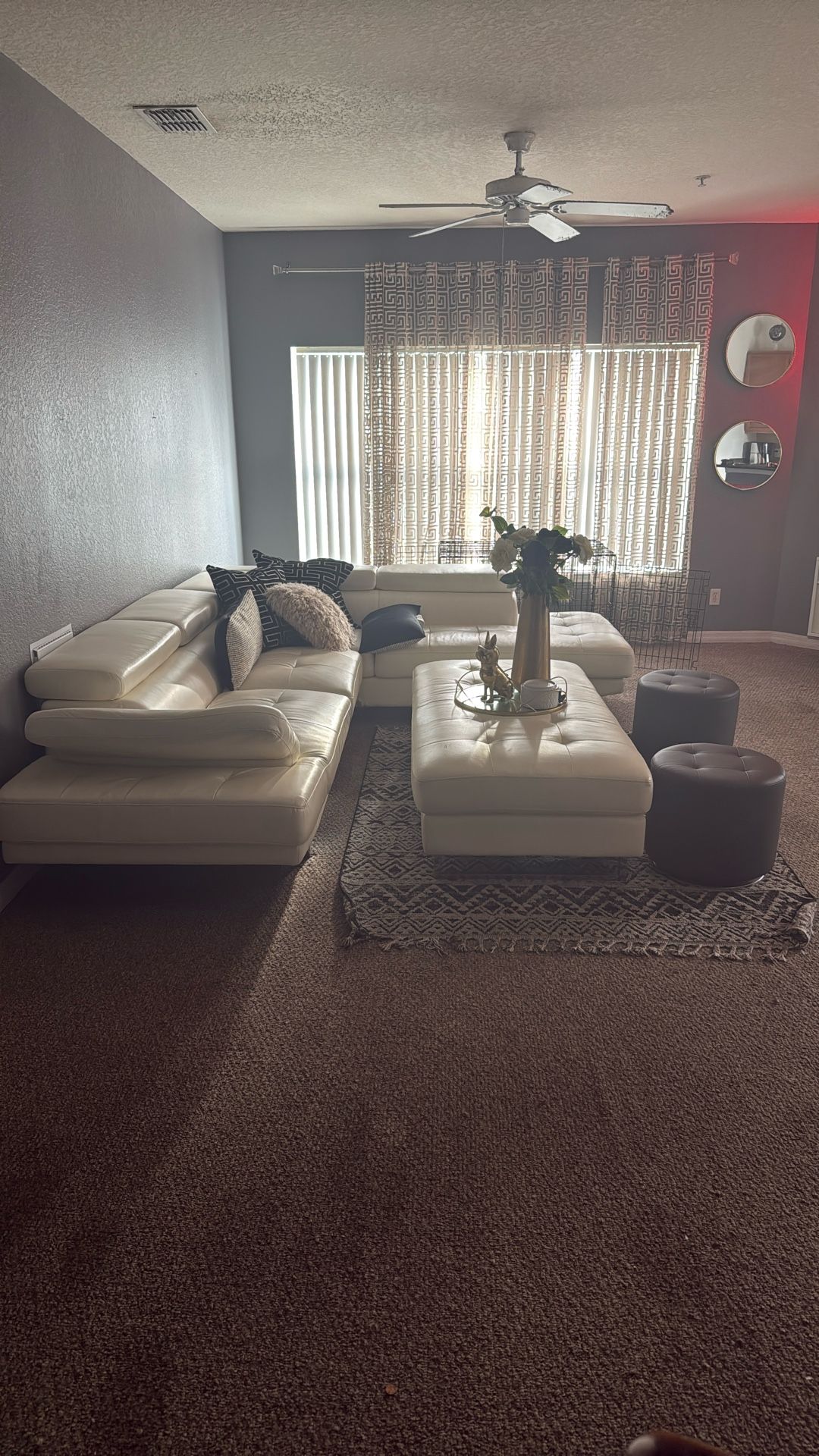 White couch Set