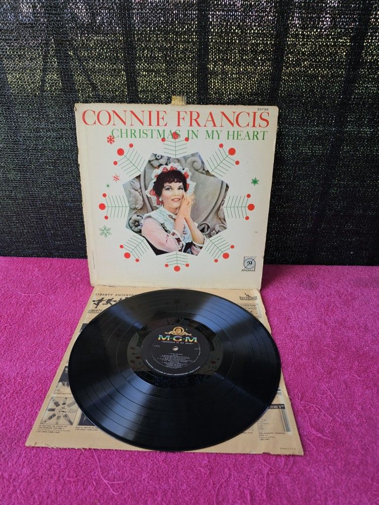 Connie Francis Christmas In My Heart E3792 Vinyl Record LP Vintage 1959