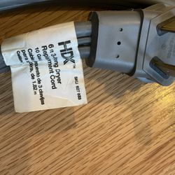 HDX 6ft 3 Prong Dryer Cord