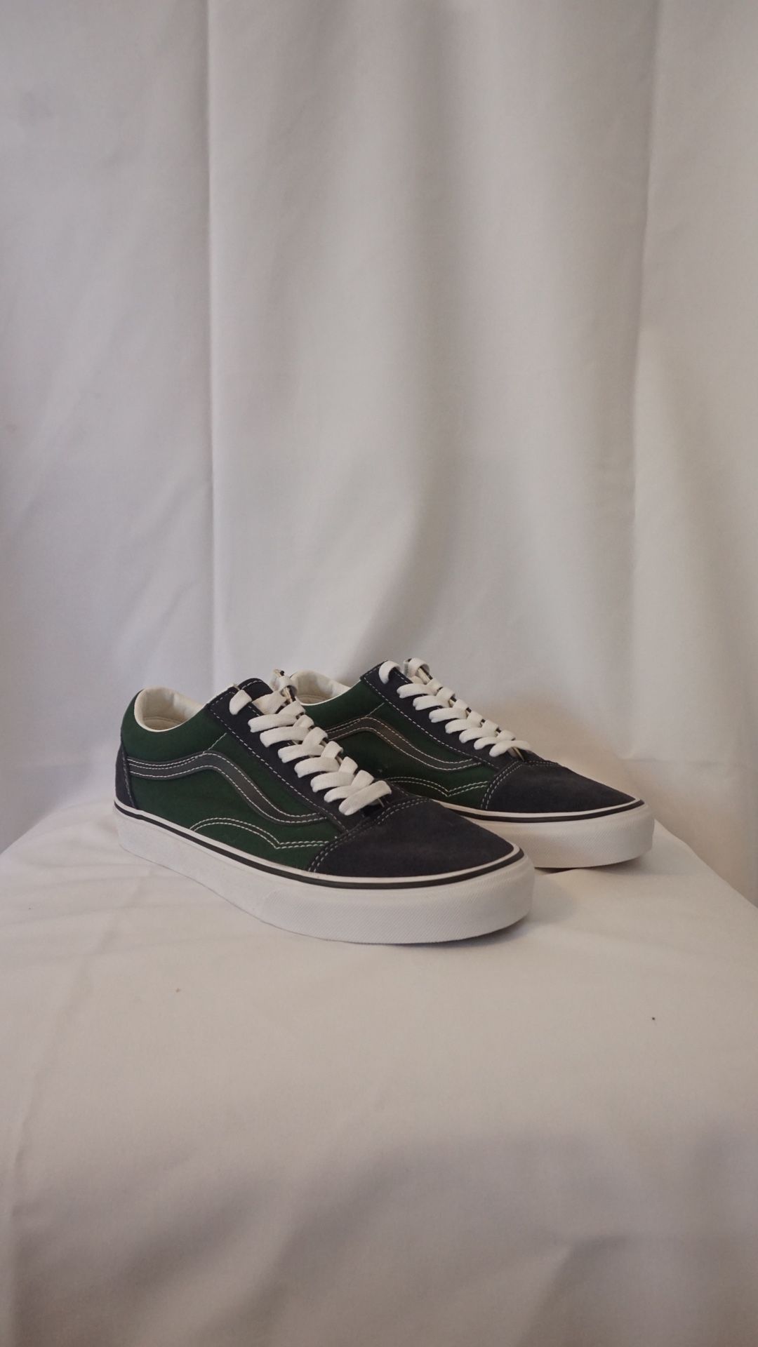 Vans Old Skool Navy Blue and Green