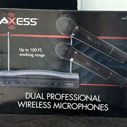 Dual Professional Wireless Microphones 