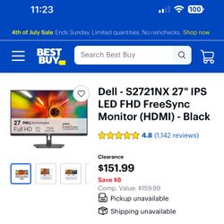 Dell S2721NX IPS LED FHD Monitor