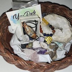 Crystals And Jewelry Gift Baskets