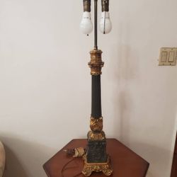 Beautiful Antique Empire Style Column Lamp 