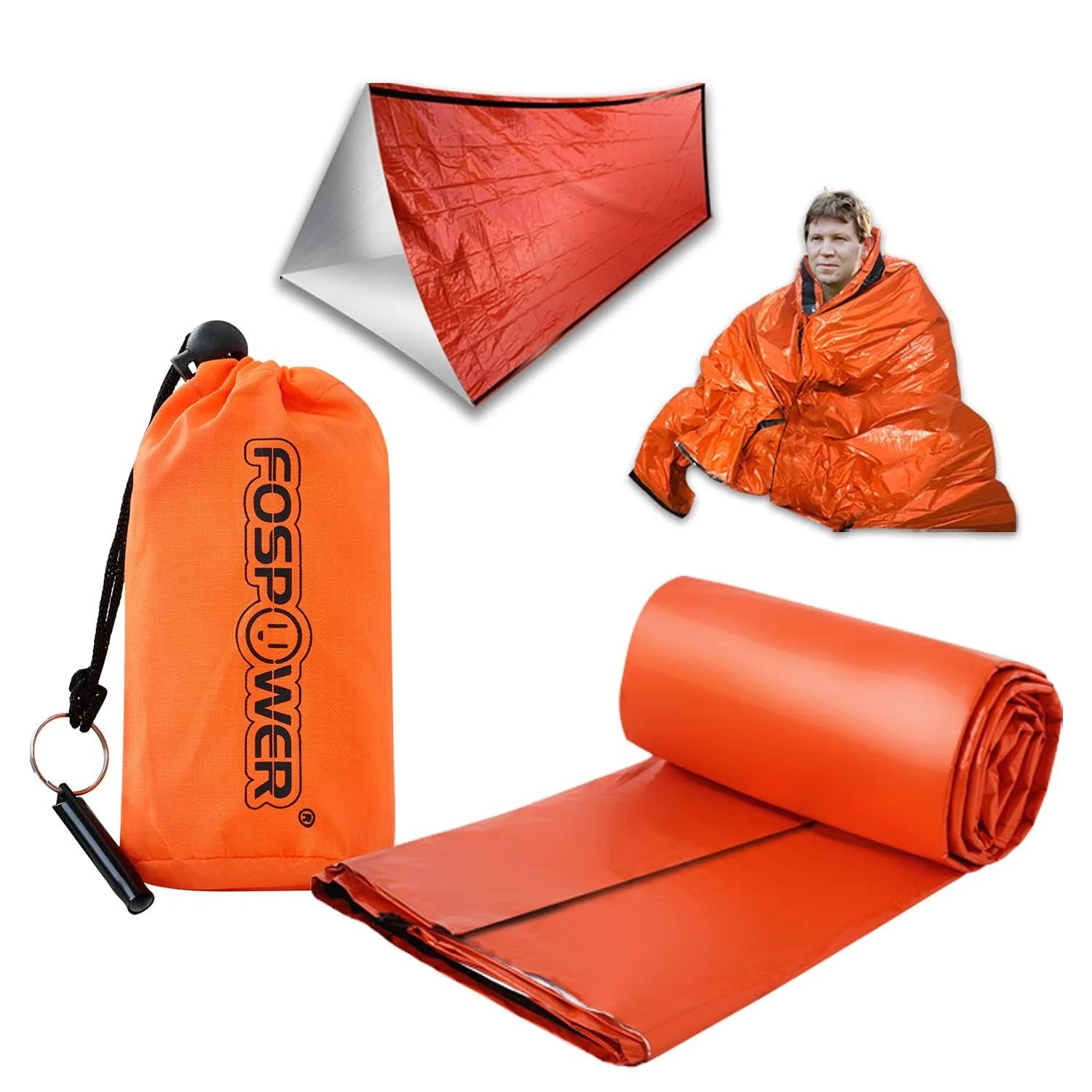 3 Pack Brand New Fospower Emergency Sleeping Bags