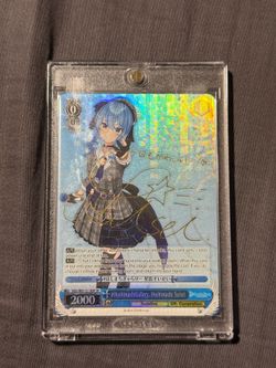 Signed Hoshimachi Suisei SP Foil Weiss Schwarz HOL/W91-E118SP Hololive