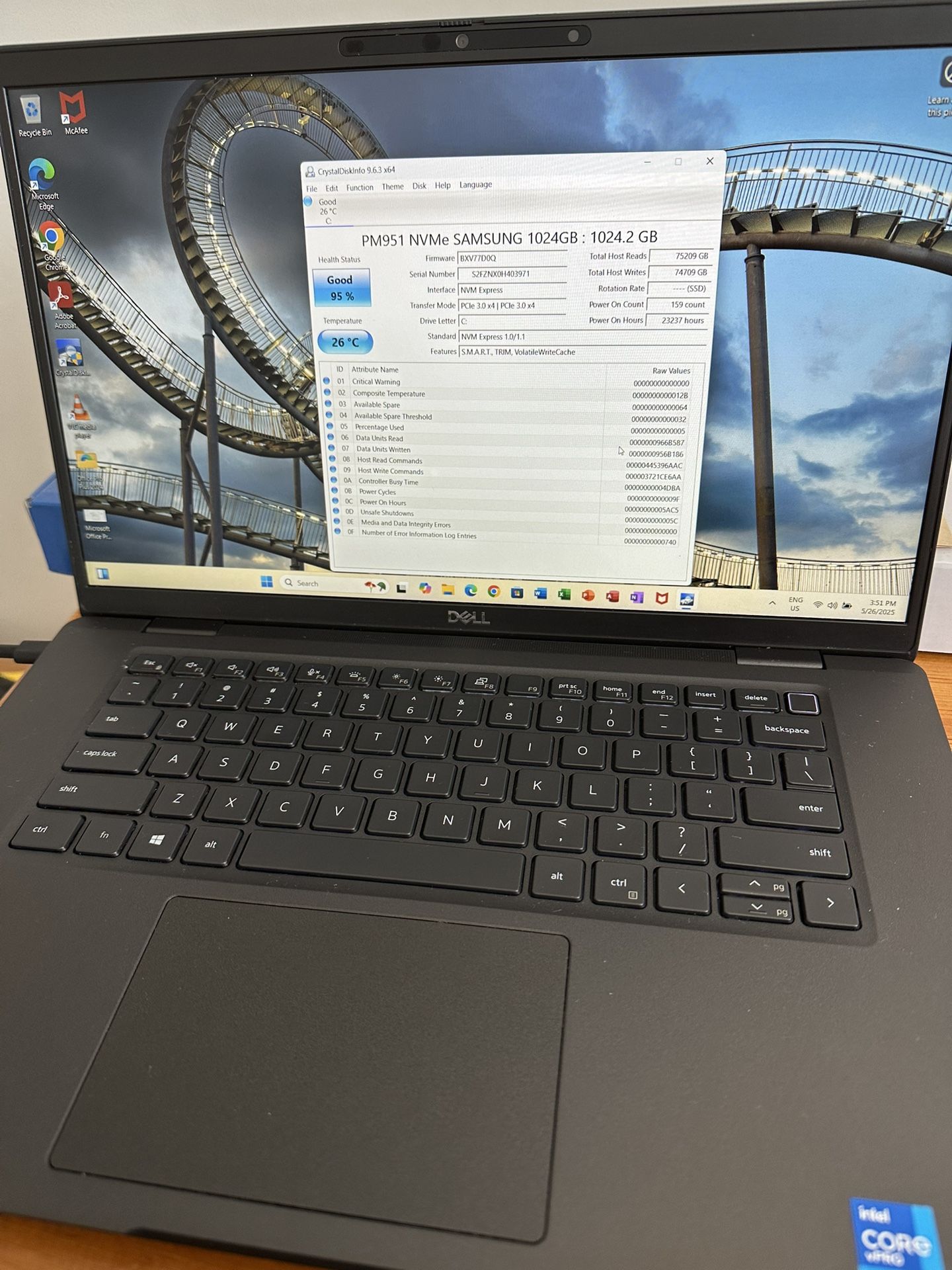 Dell Laptop i7 Core 11th Gen 16 GB RAM 1 TB SSD