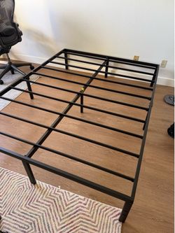 Black bed frame