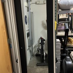 28in x 80in Right-Hand Mirrored Glass Molded Composite Single Prehung Interior door