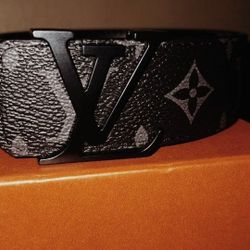 Blacked Out Loui Vuitton Belt 