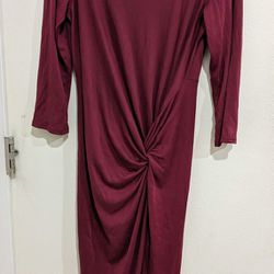 The vanity room dress- burgundy S