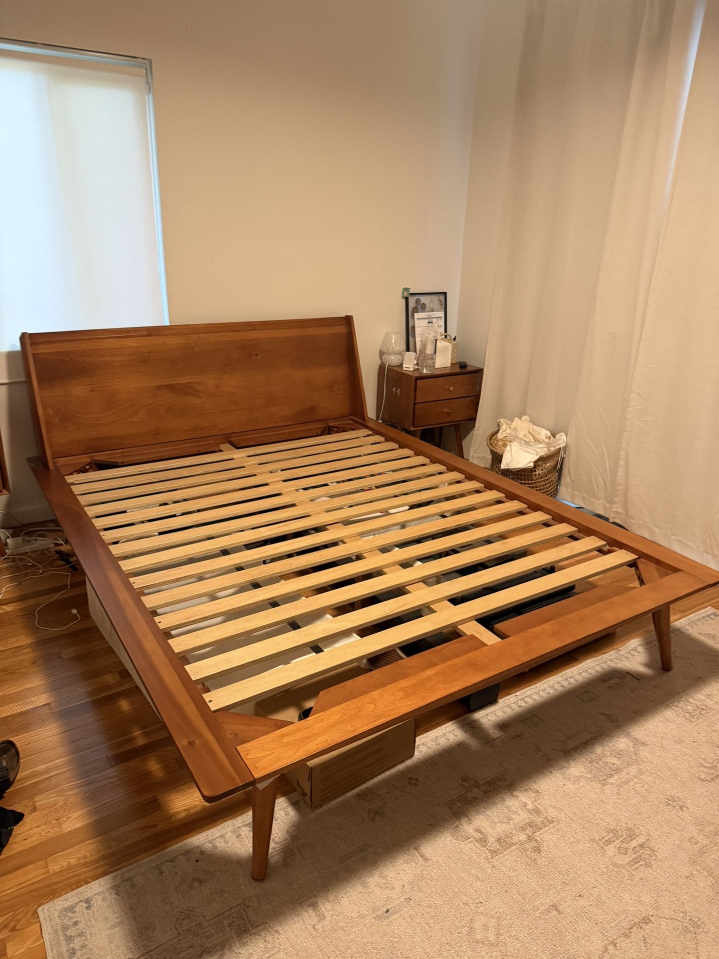Scandavian design queen bed frame