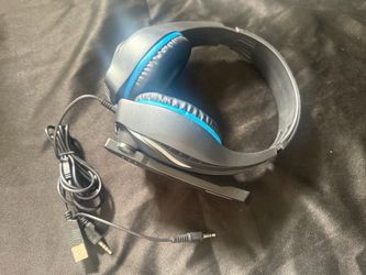 Wired Gaming Headset Black and Blue