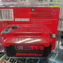 Craftsman V20 4.0ah Lithium Ion Battery. New