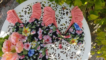 Floral bikini + one piece swim suits, swimwear