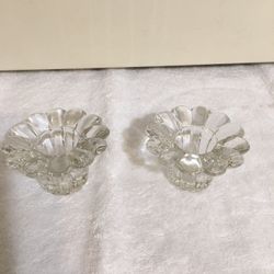 Crystal candle holders set