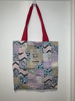 NWOT AMIGOS DO BEM SACOLA DE PATCHWORK TOTE BAG