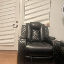 Black Leather Loveseat