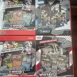 black bolt white flares poster and binder collection 