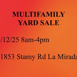 Multi family Yard Sale 7/12/25