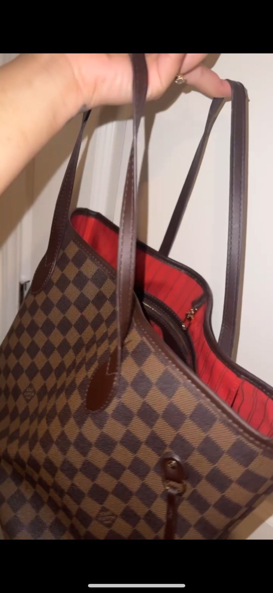 Louis Vuitton Damien Ebene Neverfull Tote
