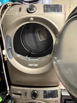 GE Front Load Dryer and washer Champagne