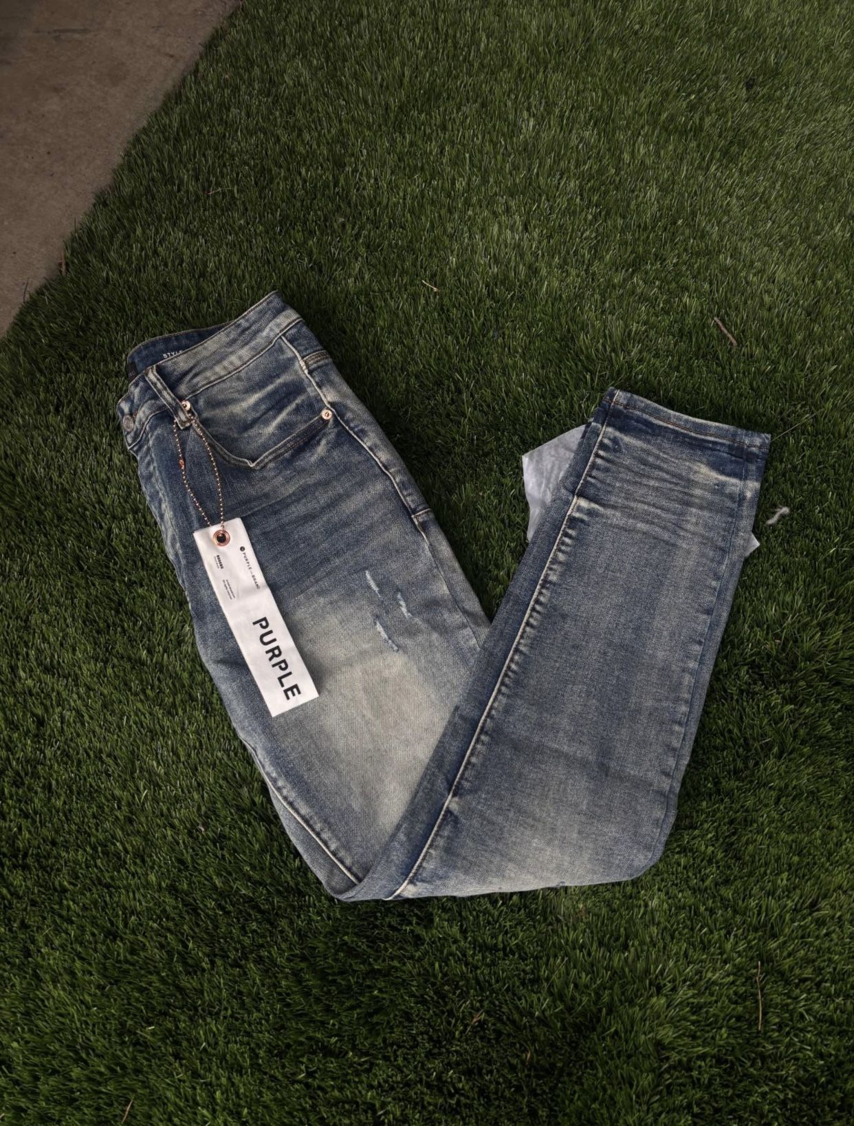 purple jeans size 32