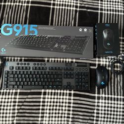 Logitech g915 Keyboard & Logitech Pro Wireless Mouse