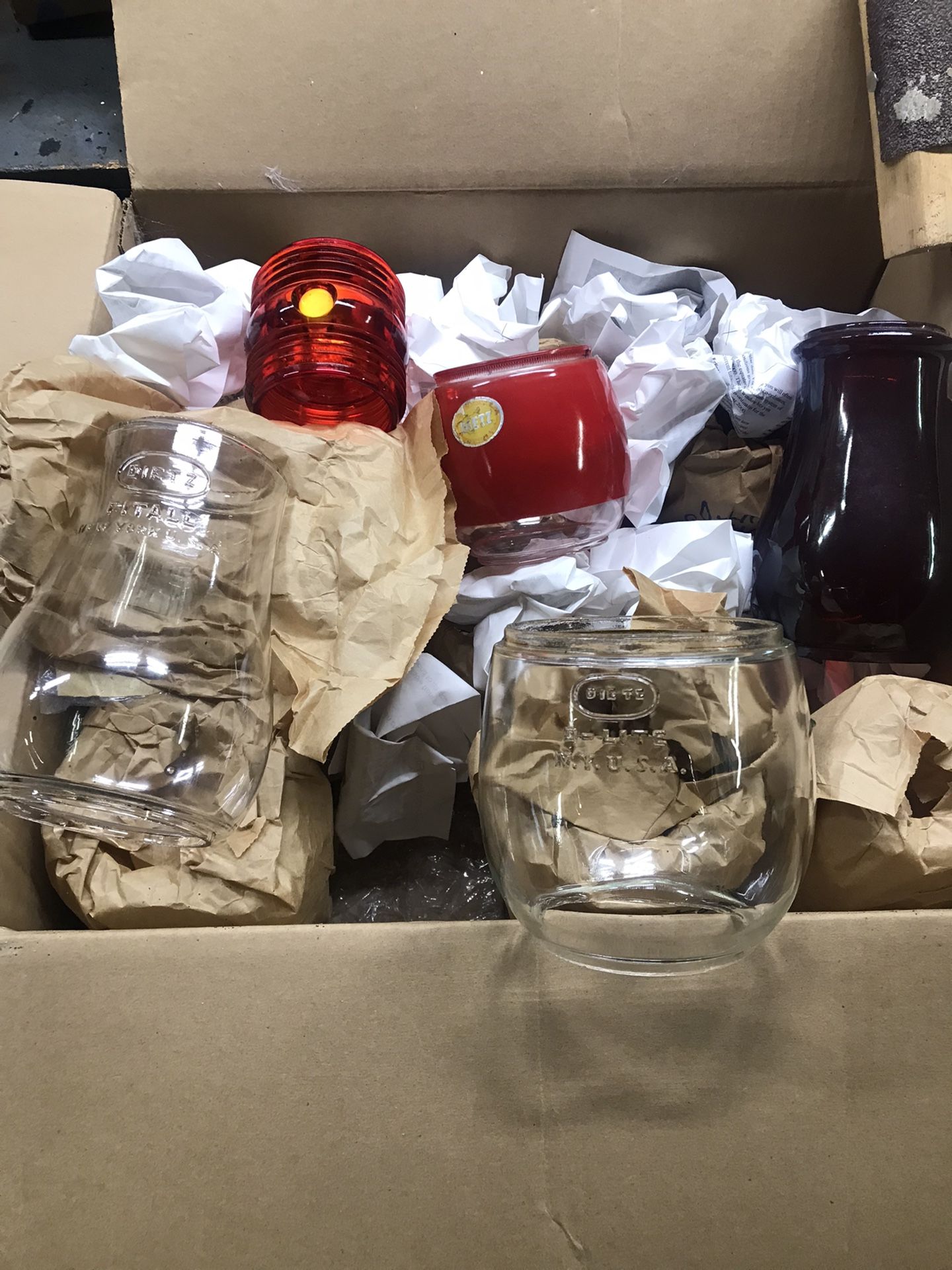 Antique Kerosene Lantern Globes