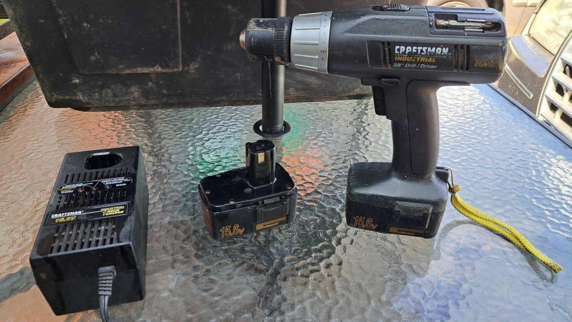 Craftsman 15.6 industrial drill with charger