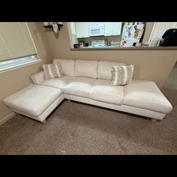 Two piece sectional couch
