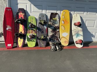 Wakeboards with adjustable boots