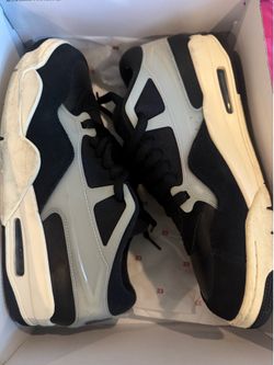 Size 12 Jordan 4 RM Black Sail colorway