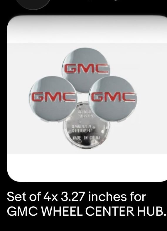 Brand New Caps For GMC