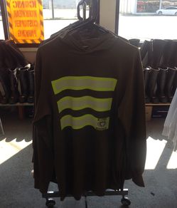 High Visibility Safety Long Sleeve Shirt with Hoodie