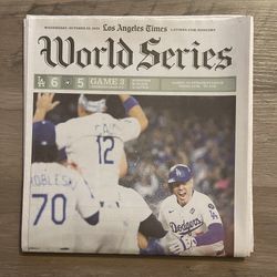 ⚾️ 2025 Dodgers World Series Los Angeles Times Newspaper