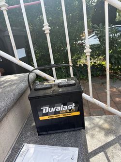 Duralast car battery