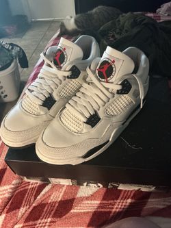 Air Jordan 4 White Cement Sneakers