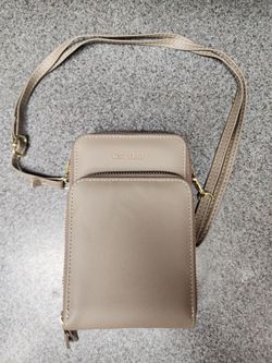 Carryluxy Crossbody Bag Wallet Tan/Gold