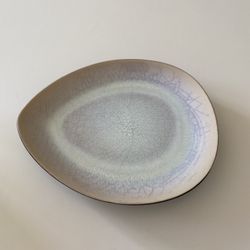 Dansk Mist Egg Shaped Plate Set of 2