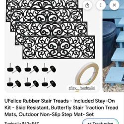 New Rubber stairs mat 8pack