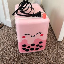girls boba mini fridge 