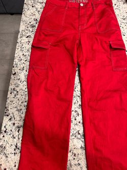 VIP Jeans Red Cargo Pants
