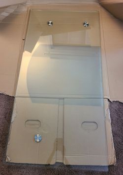 Glass Desktop w/ FREE File Drawers