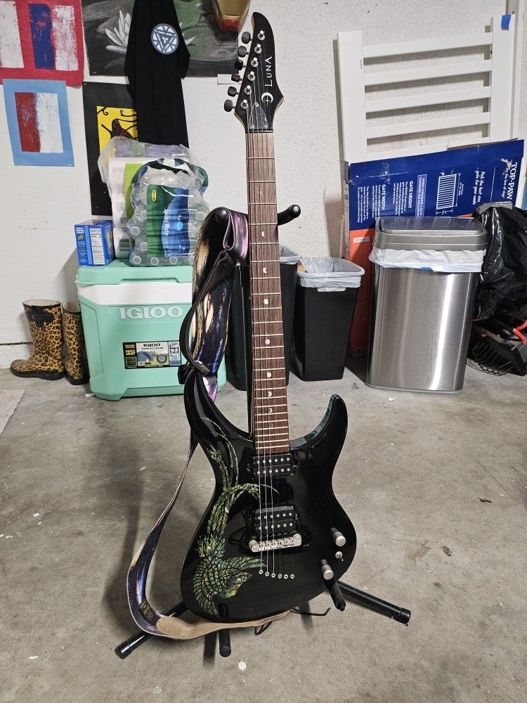 レア！Luna ギター Rare Luna Phoenix Electric Guitar