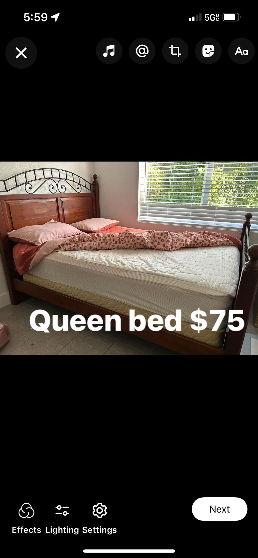 Queen Bed 