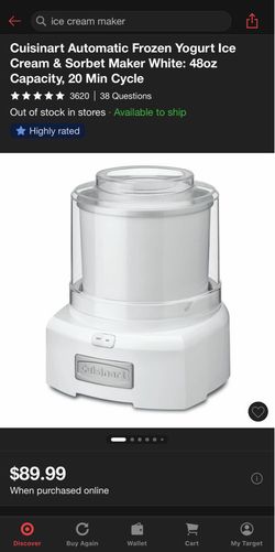 Cuisinart Ice cream maker