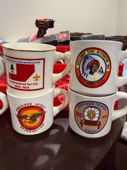 Boy Scout vintage cups
