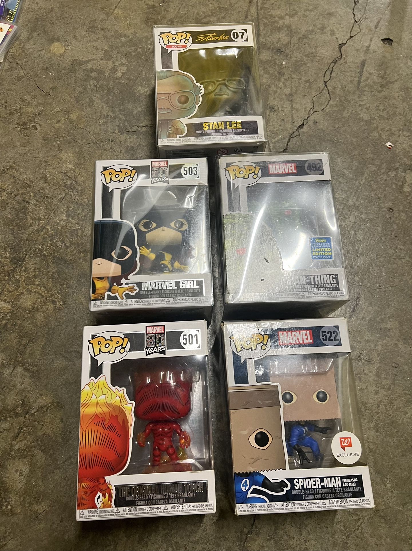 Marvel Funco Pop Lot: Includes Stan Lee