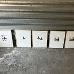 Five (5) Ballerina Fine Art Prints